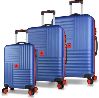 Set valixhesh (3 copë), ngjyrë blu navy, Zoozie Bags, 8128