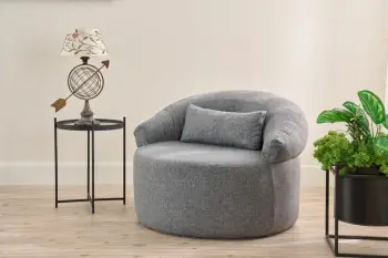Karrige një vendëshe Pitta, ngjyrë gri, Atelier del Sofa