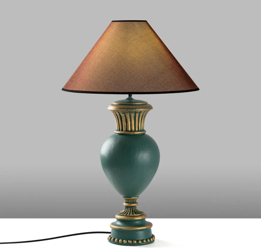 Llambë tavoline Opviq, ELEGANZE-5323, e gjelbër dhe kafe - 5