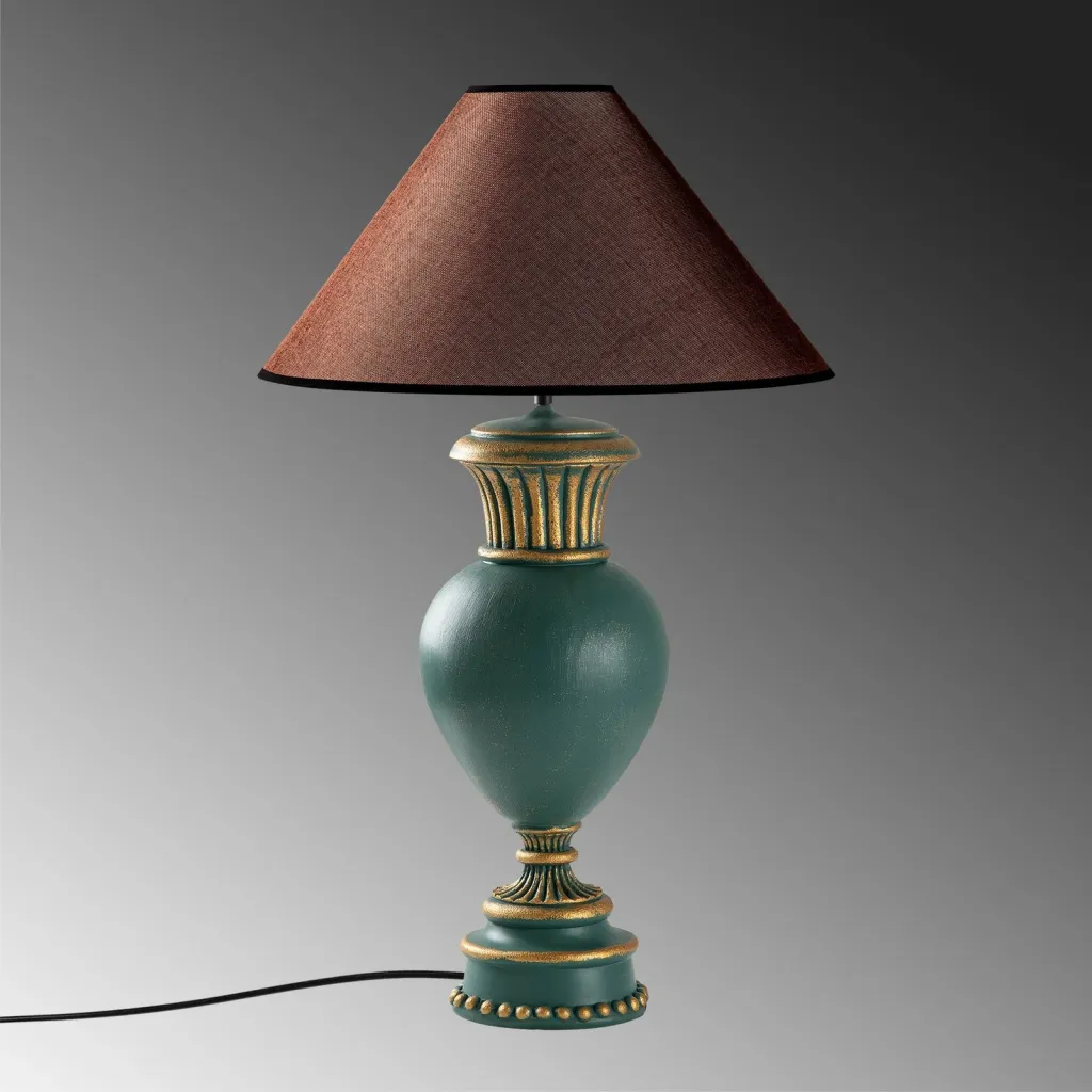 Llambë tavoline Opviq, ELEGANZE-5323, e gjelbër dhe kafe - 6