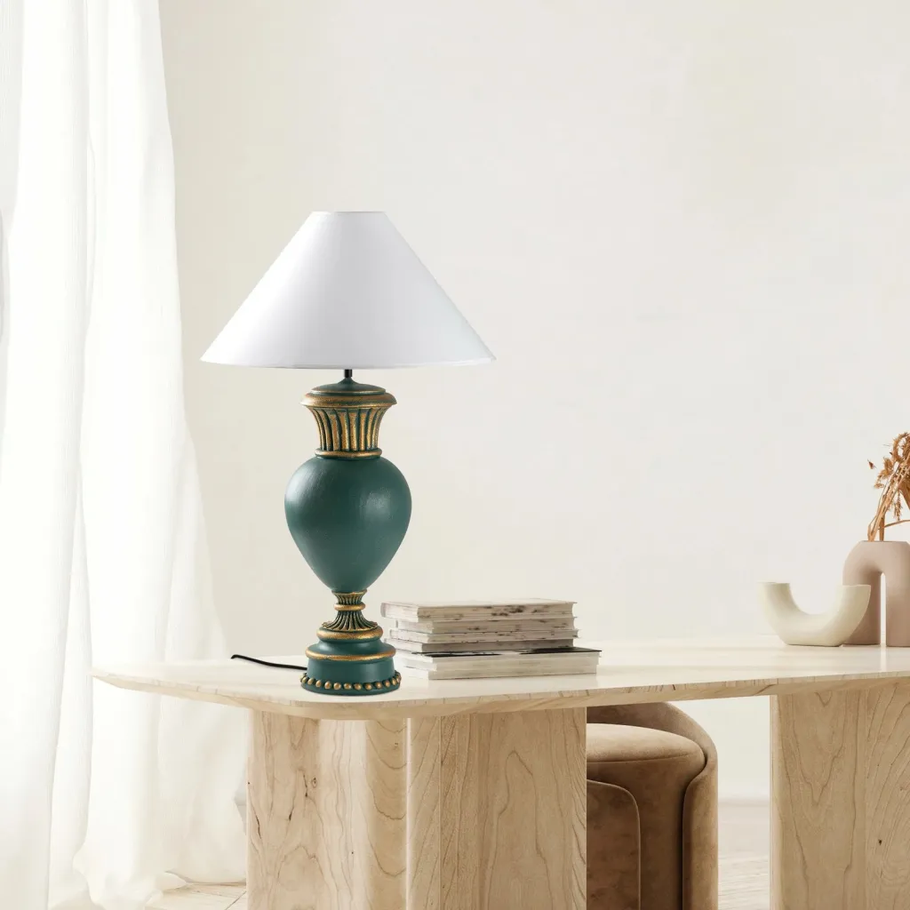 Llambë tavoline Opviq, ELEGANZE-5325, jeshile dhe e bardhë - 2