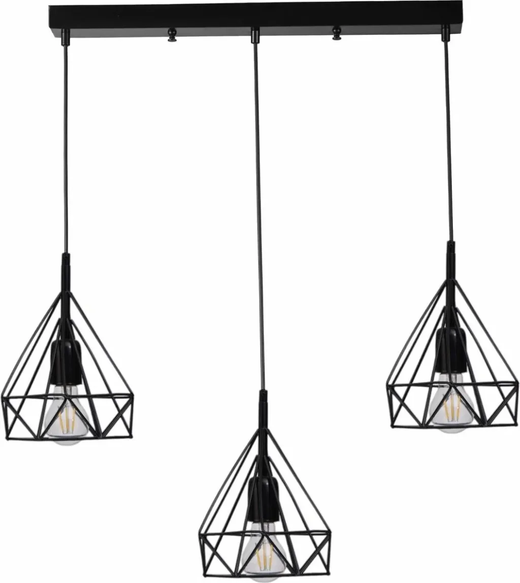 Llambë tavani Opviq, 9046-5, metal e xham, ngjyrë e zezë - 3
