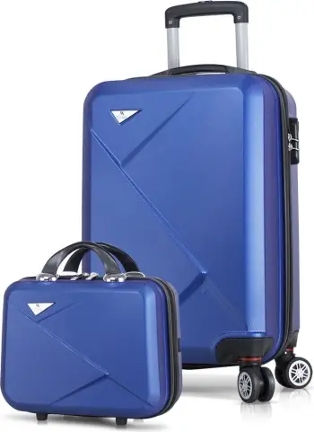 Set valixhesh (2 copë), ngjyrë kaltër, Zoozie Bags, 1376