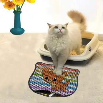 Tapet për rërë mace, shumëngjyrësh, Paws & Whiskers, Kdkafa0239, 40x50cm