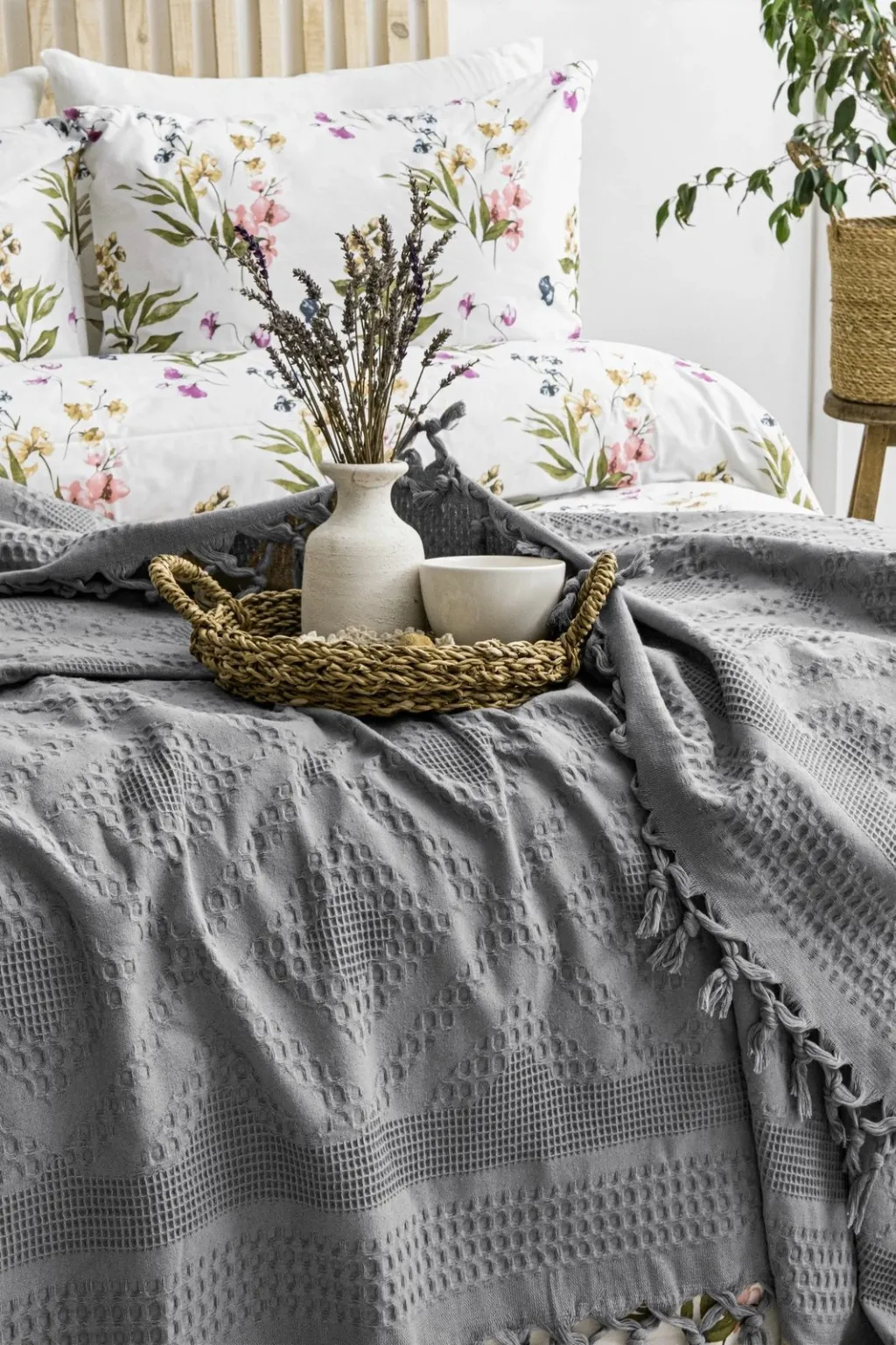 Set piké dopio, ngjyrë vjollcë-gri, L'essentiel - 3