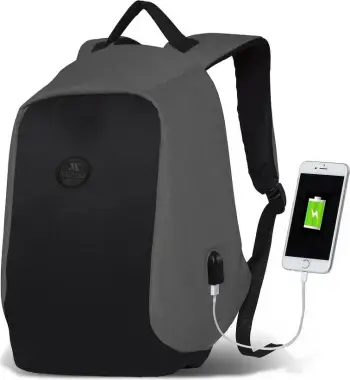 Çantë shpine për laptop, ngjyrë gri, Zoozie Bags, 2754
