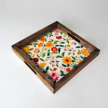 Tabaka druri, shumëngjyrëshe, Evila Originals, REF060, 35x35x4 cm