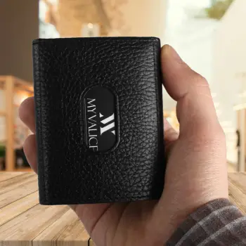 Portofol prej lëkure, ngjyrë e zezë, Zoozie Bags, 4465