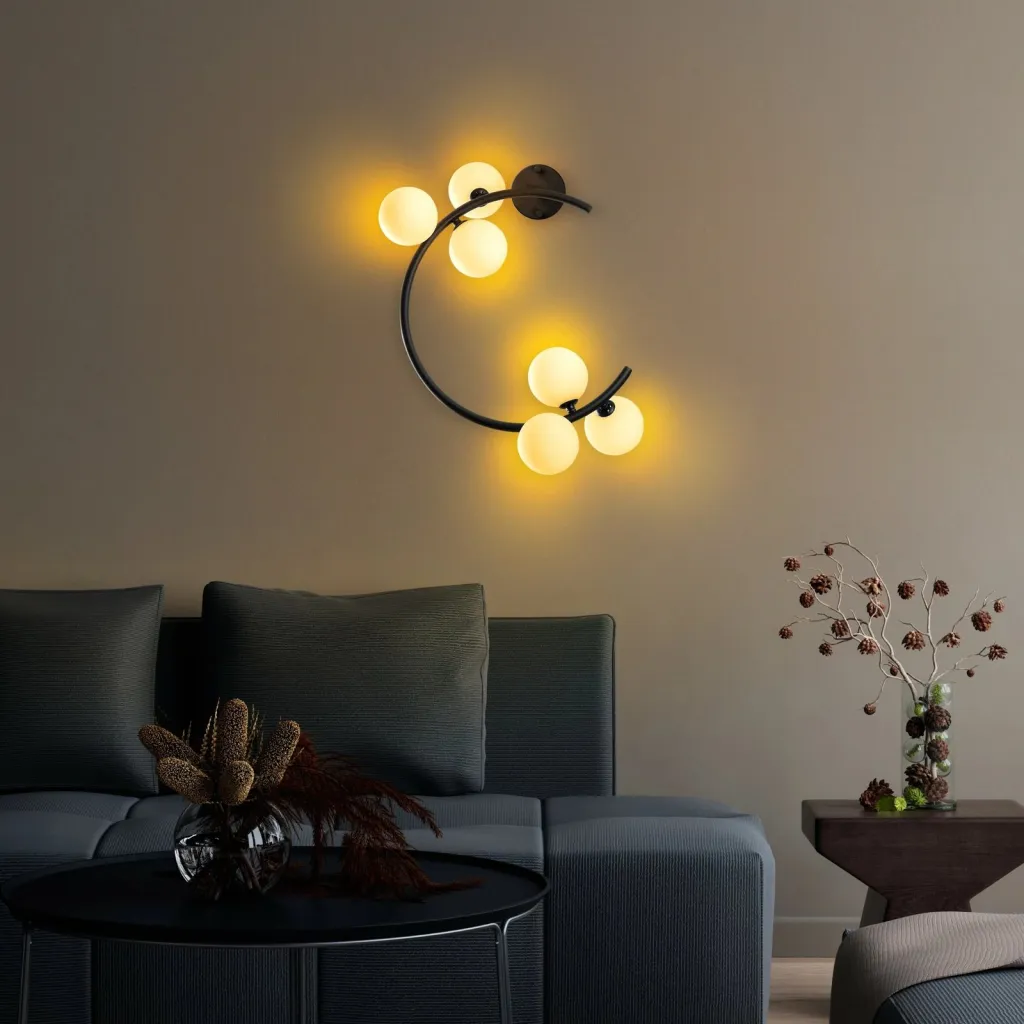 Llambë muri Opviq, Luminar - 14130, metal i zi, 50x30x55 cm - 2
