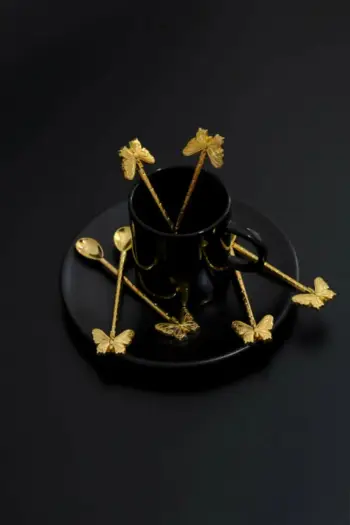 Set lugësh (6 copë), Hermia Concept, ngjyrë ari, PLT0495