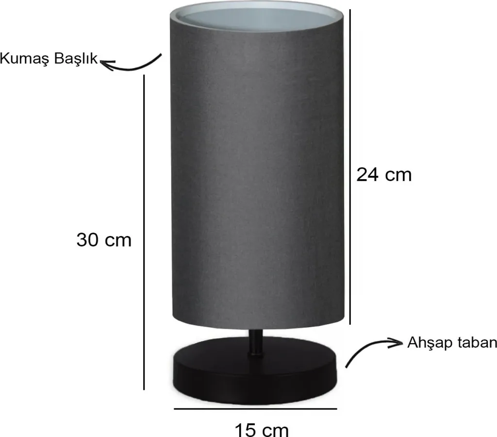 Llambë tavoline Opviq, anthracite, AYD-2897 - 4