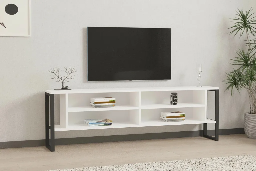 Komodë për TV, ngjyrë e bardhë, Skye Decor, Cupe - 1