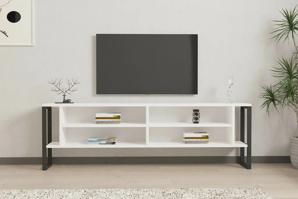 Komodë për TV, ngjyrë e bardhë, Skye Decor, Cupe - 2