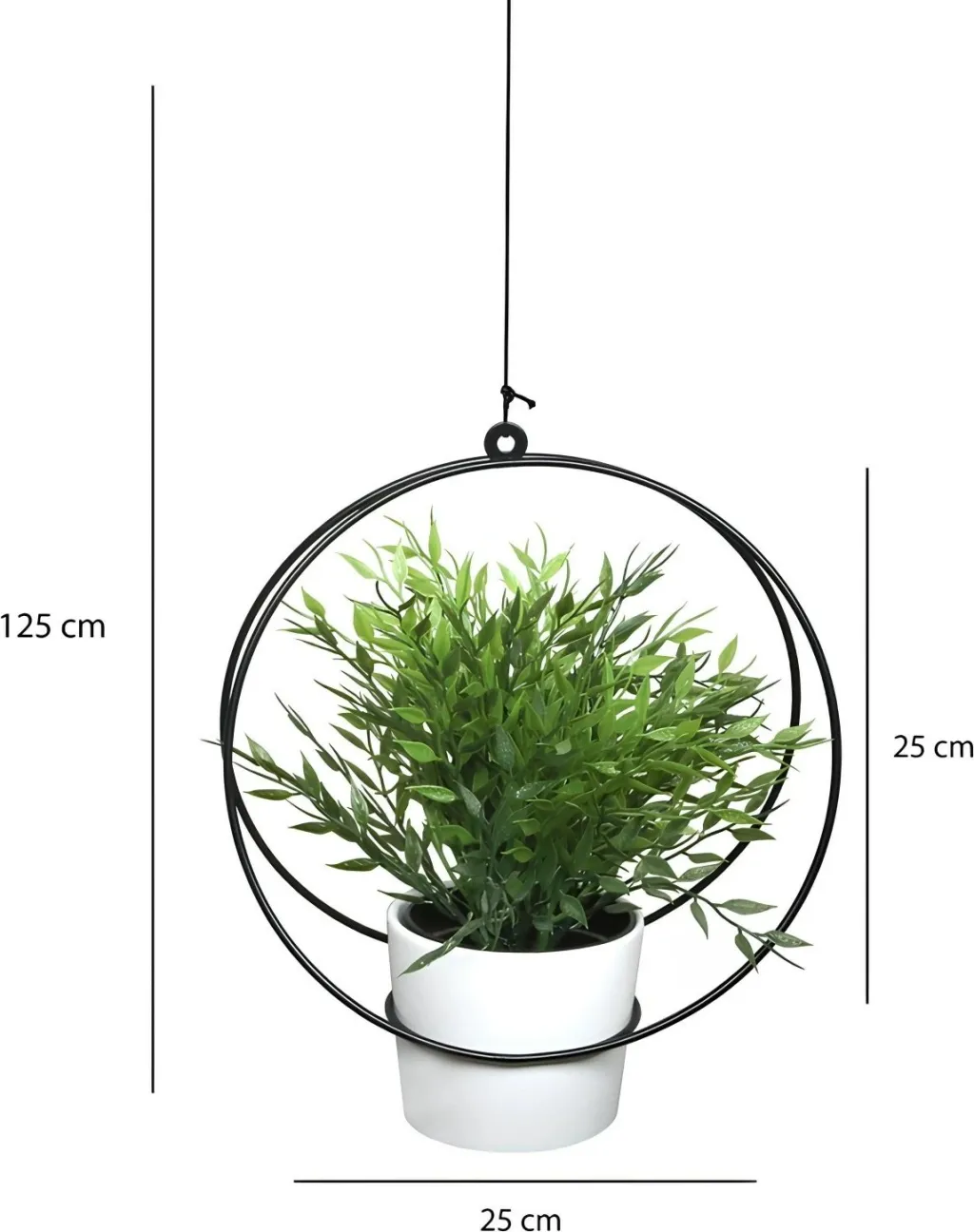 Jardiniere e varur, ngjyrë e zezë, Evila Originals, SEH - 4614 - 3