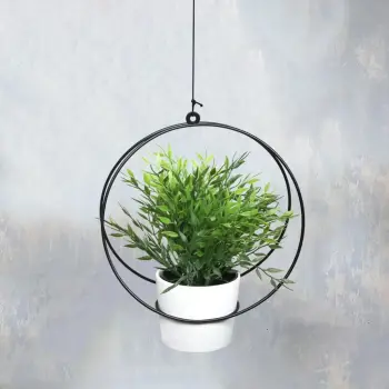 Jardiniere e varur, ngjyrë e zezë, Evila Originals, SEH - 4614