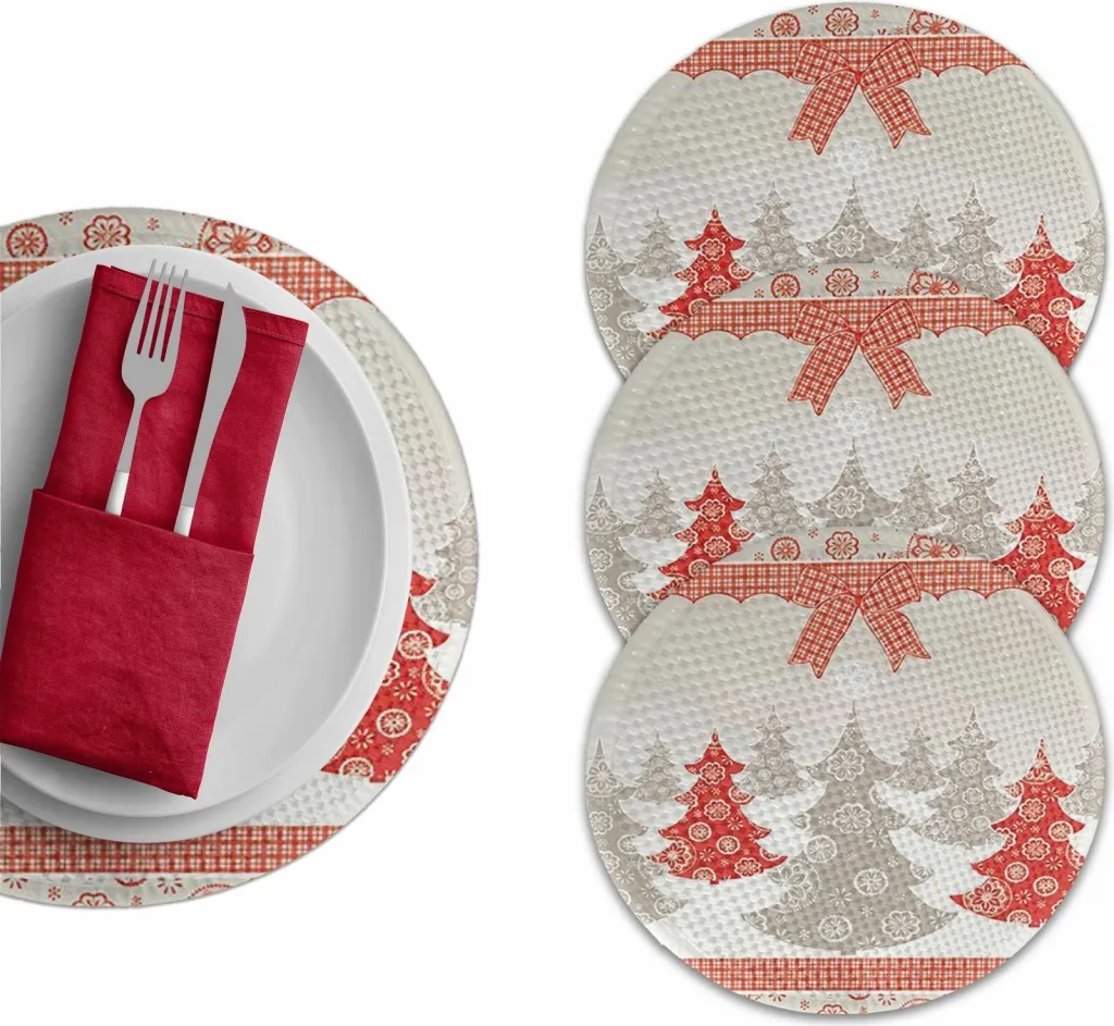 Set nënshtruesish tavoline Hermia Concept, shumëngjyrësh, 4300Supla, 4 copë - 1