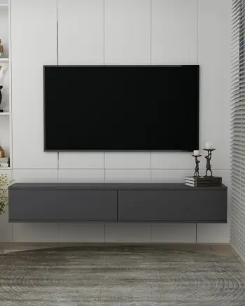 Komodë për TV, Skye Decor, ngjyrë antracit, Aris