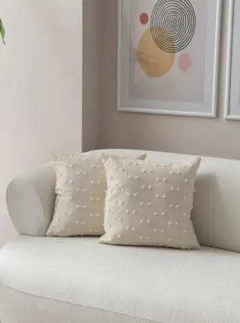 Set mbulesash për jastëk (2 copë), Evila Originals, Tuffet, krem v6