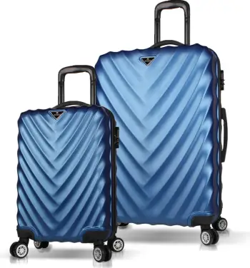 Set valixhesh (2 copë), ngjyrë kaltër e errët, Zoozie Bags, 6814
