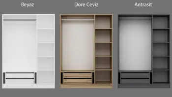 Dollap për rroba, ngjyrë arre, Skye Decor Kale 135, 190cm