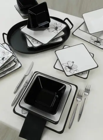 Set enësh darke qeramike, 24 copë, Hermia Concept, TY032124FM80AD03M00MAOV101