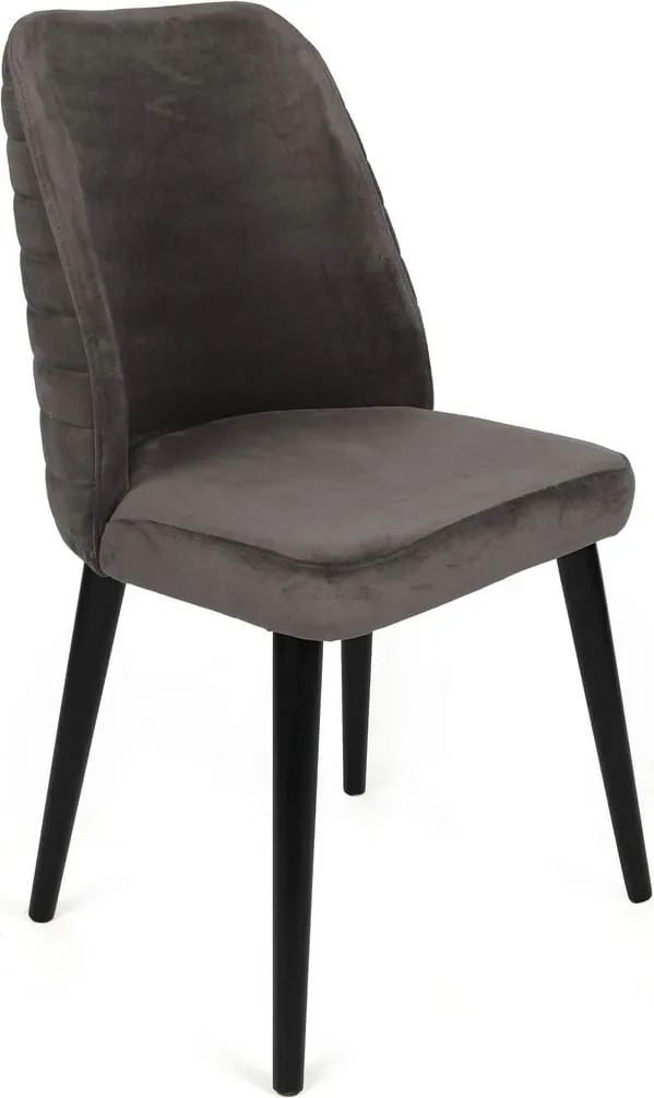 Set karrigash (2 copë), Skye Decor, Tutku-301 V2, kadife, anthracite/zi - 2