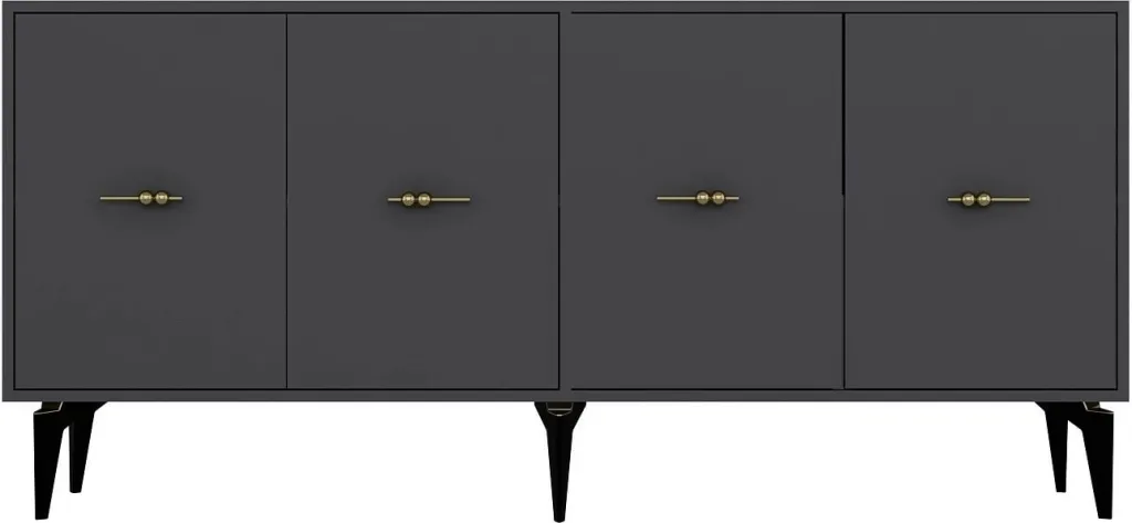 Konsol Skye Decor, ngjyrë antracit, Sinta - 3