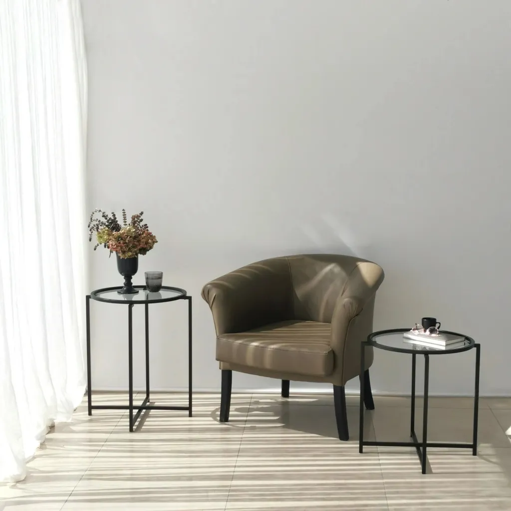 Set tavolinash anësore Skye Decor, S412, ngjyrë e zezë - 3