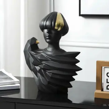 Objekt dekorativ Evila Originals, ngjyrë e zezë, CY0323