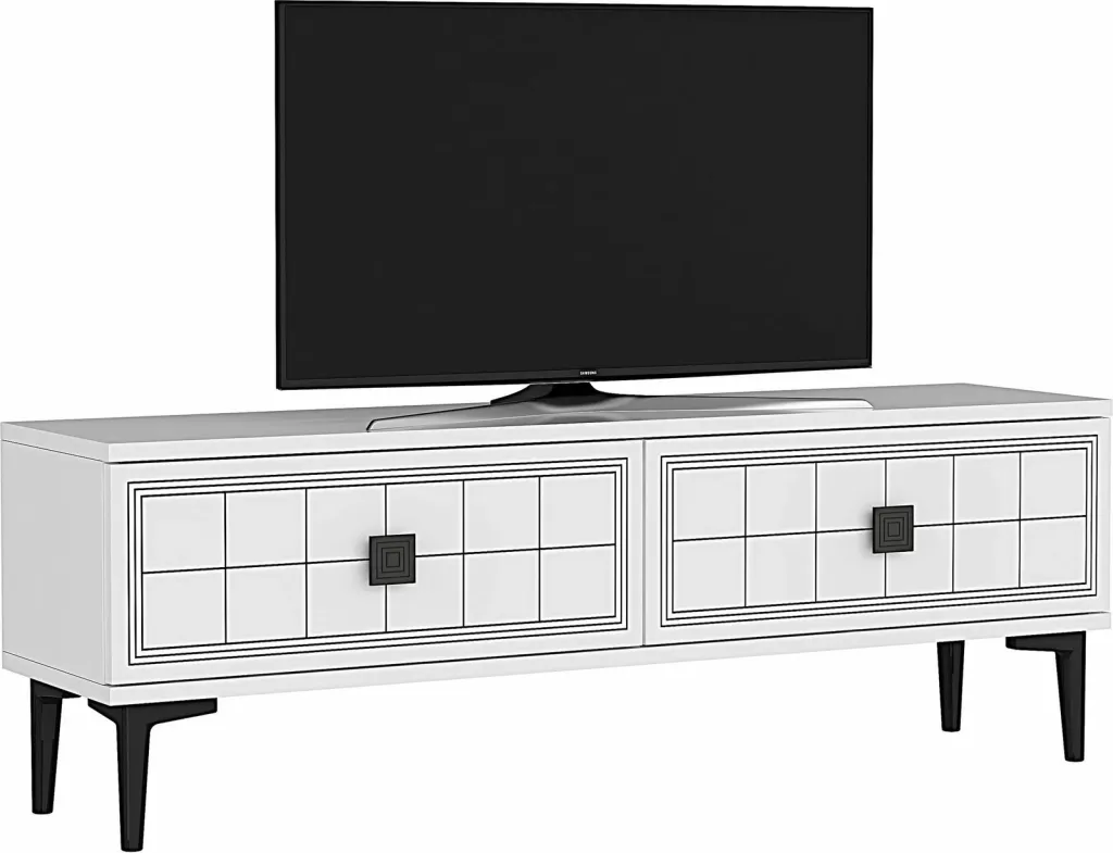 Komodë TV Skye Decor, e bardhë, Yuka 120 - 4