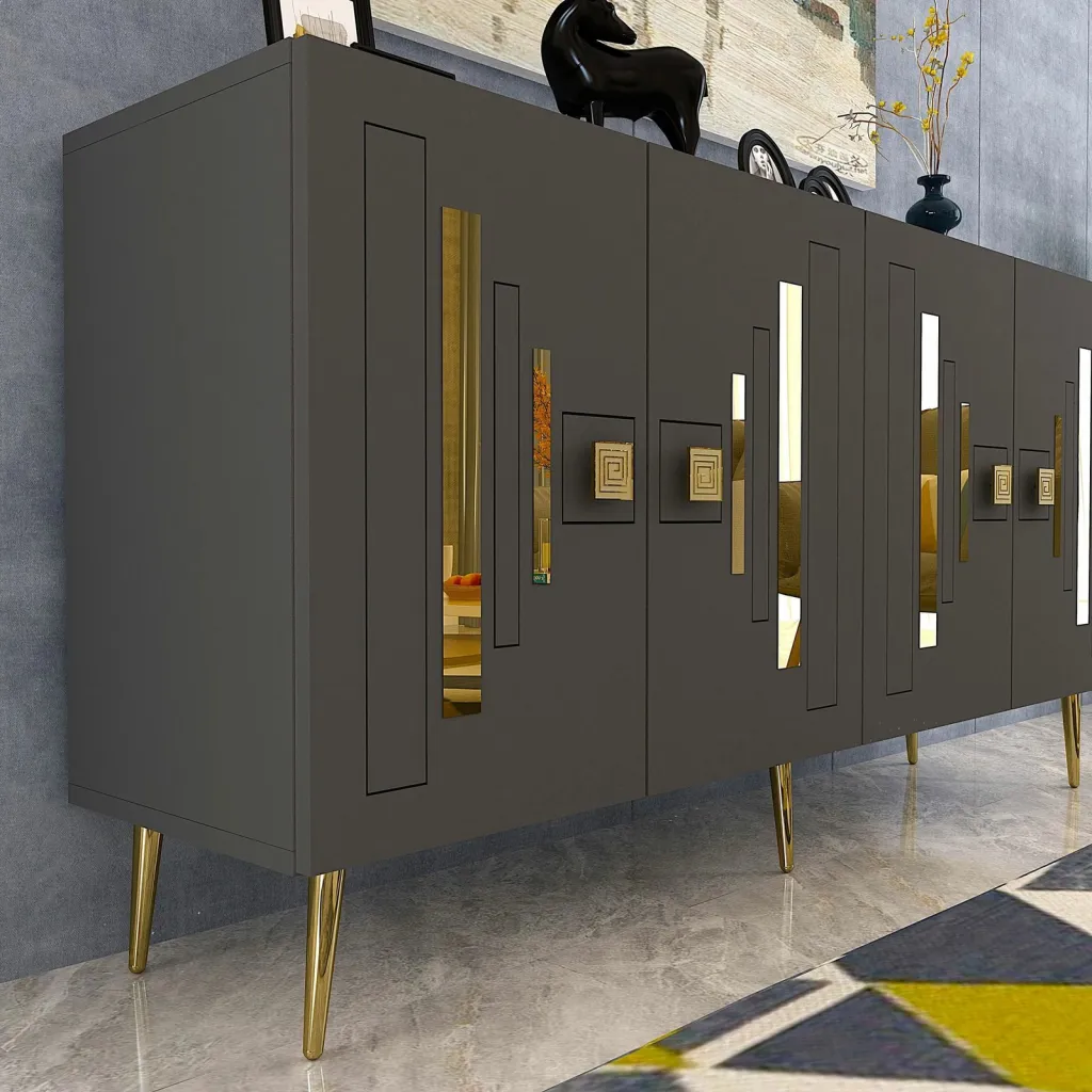 Konsolë Skye Decor, anthracite, ari - 3