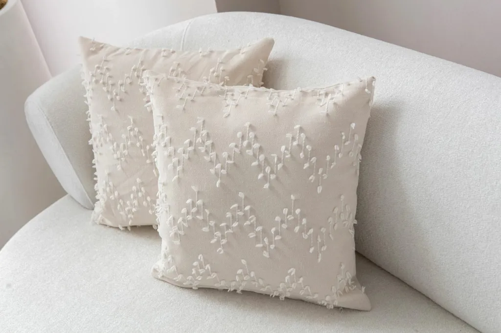 Set mbulesash për jastëkë (2 copë), krem, Evila Originals, Tuffet v4 - 3