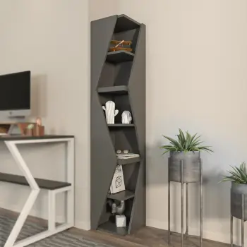 Raft librash Skye Decor, ngjyrë antracit, Arrow