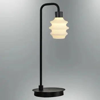 Llambë dyshemeje Opviq, 2830-ML-01, trup metalik, e bardhë
