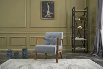 Karrige Wing, Atelier del Sofa, ngjyrë kaltër e çelët