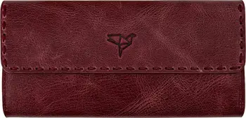 Portofol për gra, ngjyrë e kuqe Claret, Zoozie Bags, Pavia