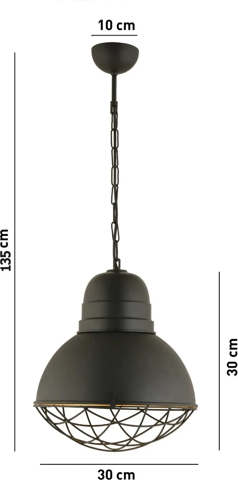 Llambë tavani Opviq, RT-23, ngjyrë e zezë - 6