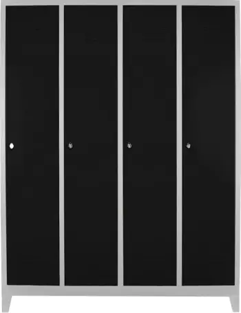 Dollap locker për depo, Skye Decor, Js1029Sı, gri dhe i zi