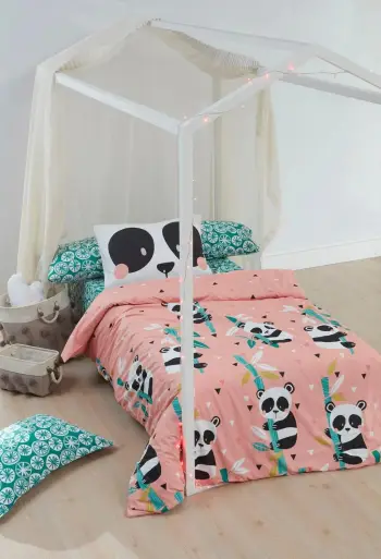 Set mbulesë jorgan për teke XXL, Panida, rozë, L'essentiel