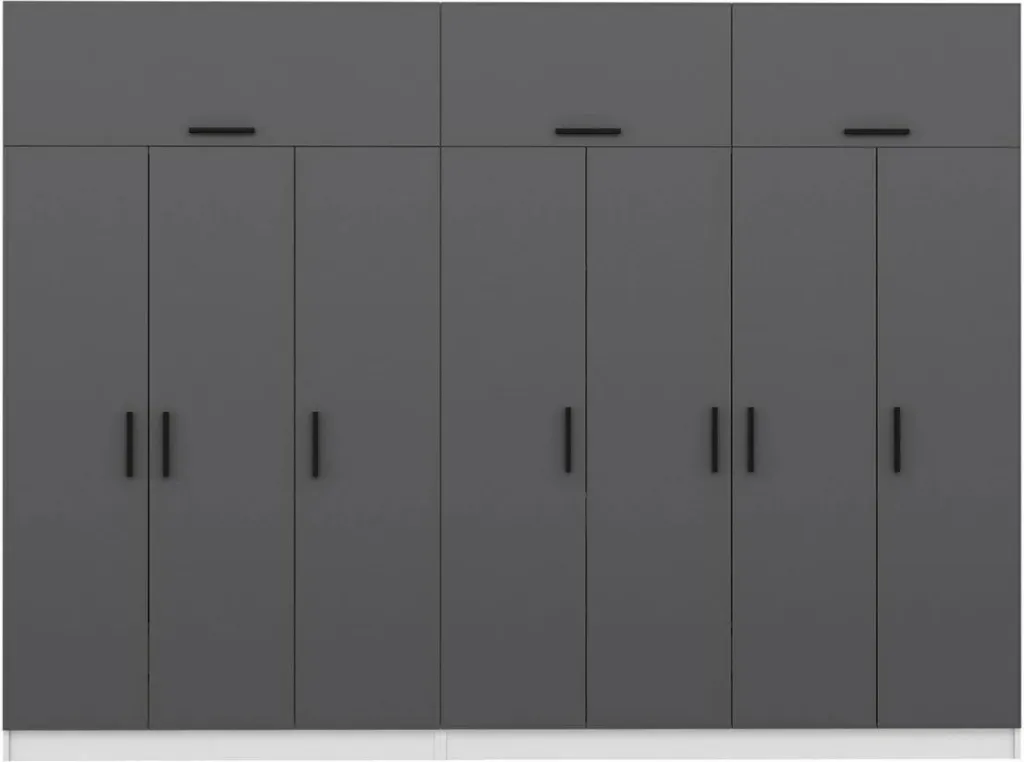 Dollap Skye Decor, anthracit-bardhë, 5242 - 5