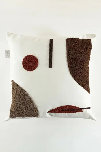 Jastëk dekorativ Evila Originals, Craft v2, shumëngjyrësh, 43x43cm
