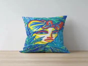 Jastëk dekorativ, shumëngjyrësh, Evila Originals, a1082, 43x43cm