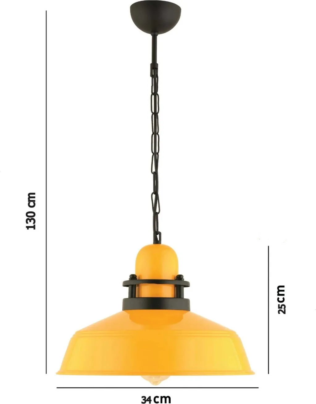 Llambë tavani Opviq, RT-48, ngjyrë e verdhë - 6
