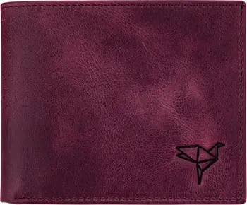 Portofol për burra, ngjyrë e kuqe claret, Zoozie Bags, Delhi