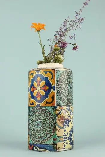 Vazo dekorative, shumëngjyrëshe, Evila Originals, YL692