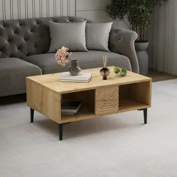 Tavolinë kafeje Skye Decor, ngjyrë lisi safir, Felix