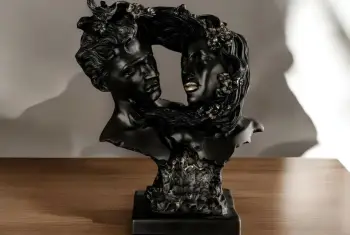 Objekt dekorativ Evila Originals, i zi, CY0472