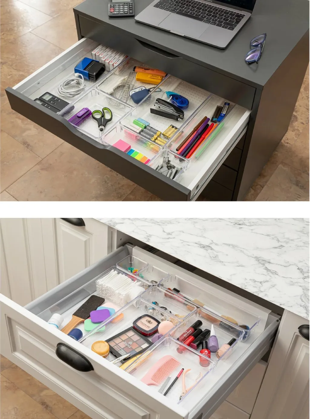Set organizues për sirtar, transparent, 8 copë - 1