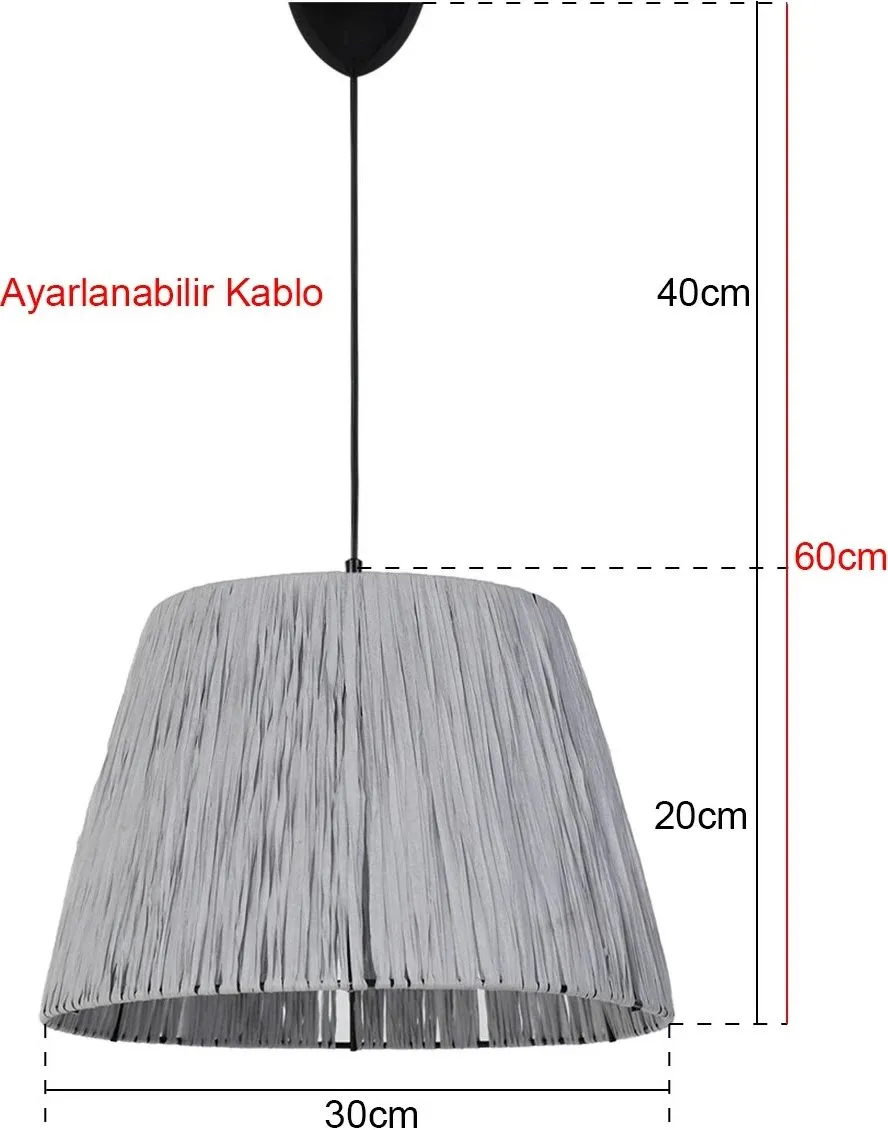 Llambë tavani Opviq, gri, YL192 - 3