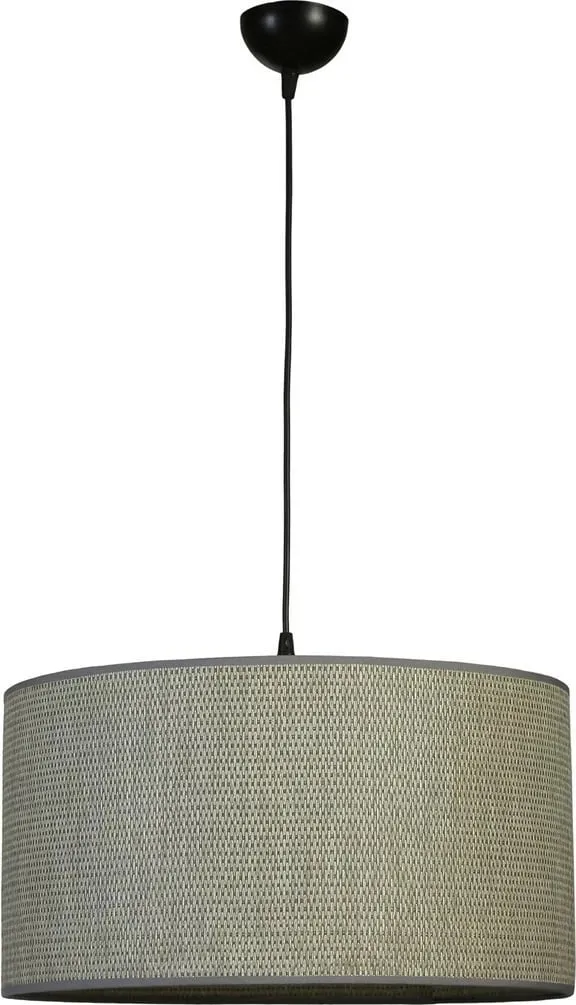 Llambë tavani Opviq, metal dhe bambu, gri/zi, 45x70cm - 2
